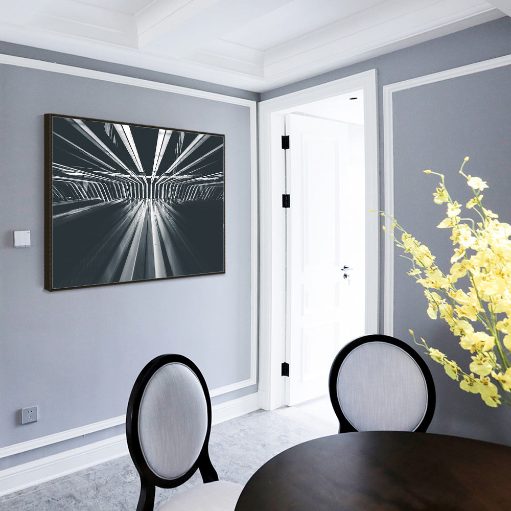 Futuristic Tunnel Canvas Wall Art