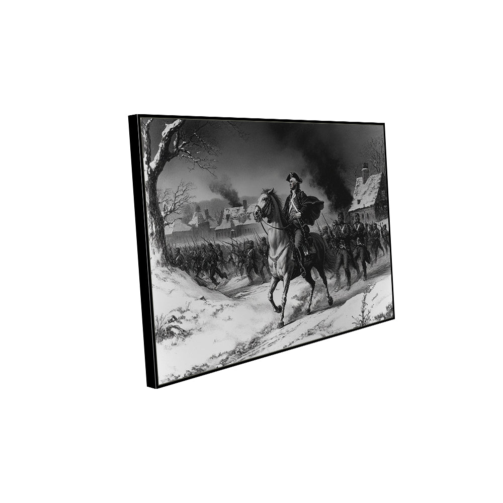 "Historical March" Canvas Wall Art – A Timeless Tribute to Leadership and Valor