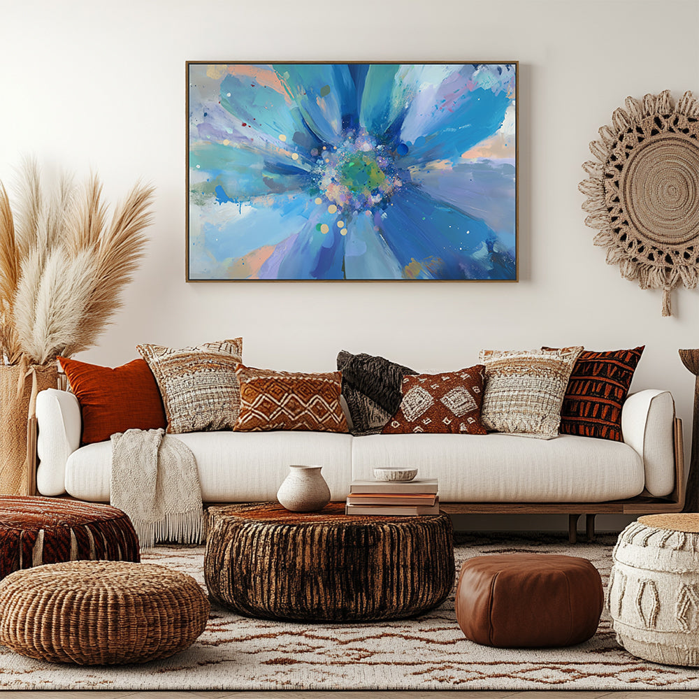 Blue Radiance Canvas Wall Art