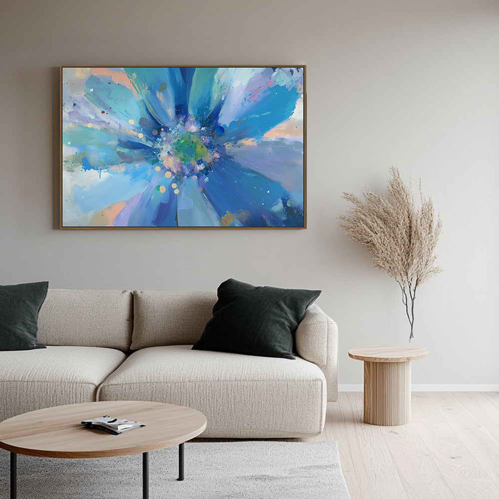 Blue Radiance Canvas Wall Art