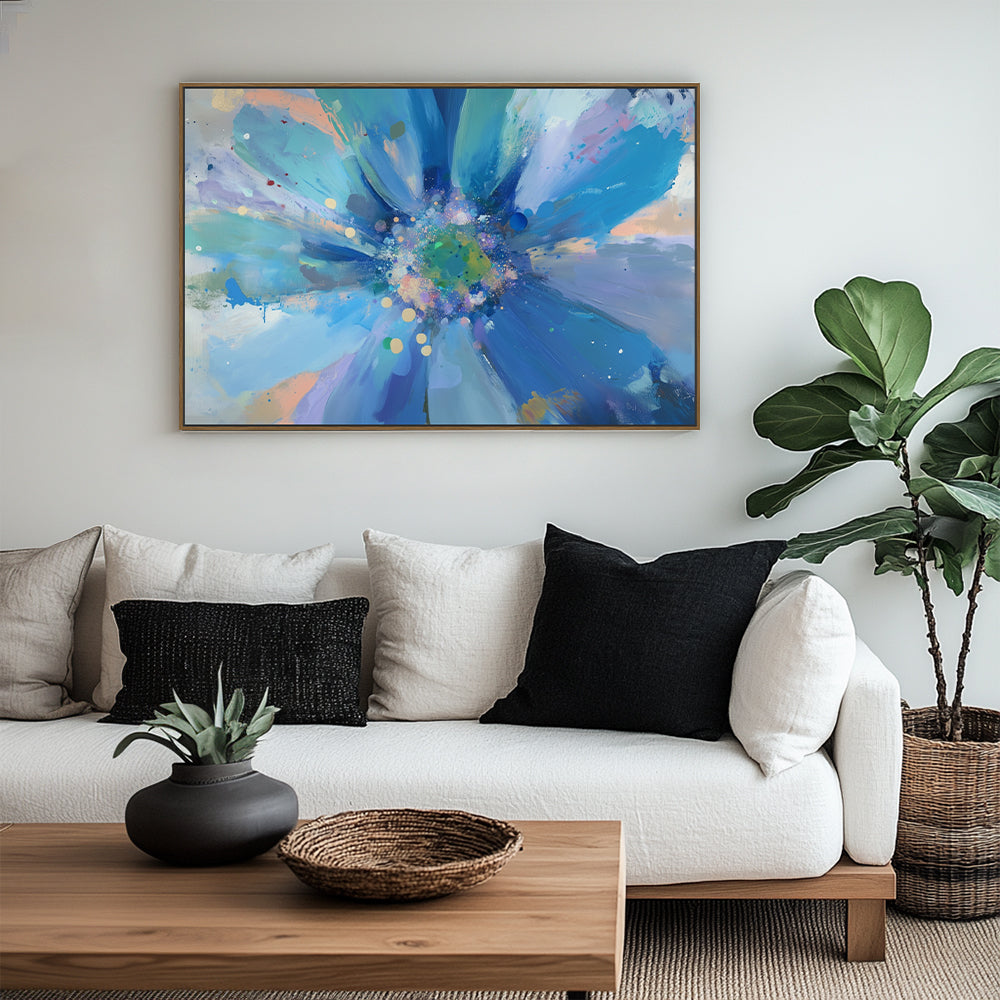 Blue Radiance Canvas Wall Art