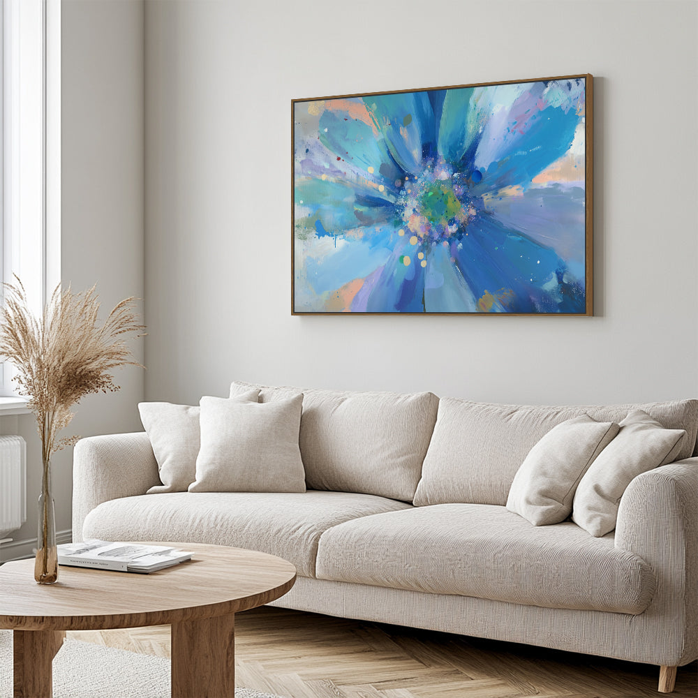 Blue Radiance Canvas Wall Art
