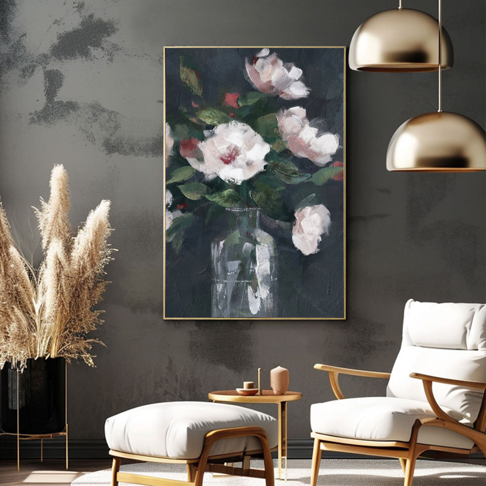 Timeless Elegance Floral Canvas Wall Art