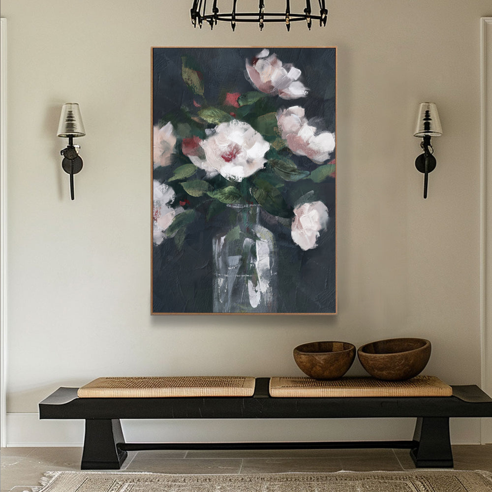Timeless Elegance Floral Canvas Wall Art