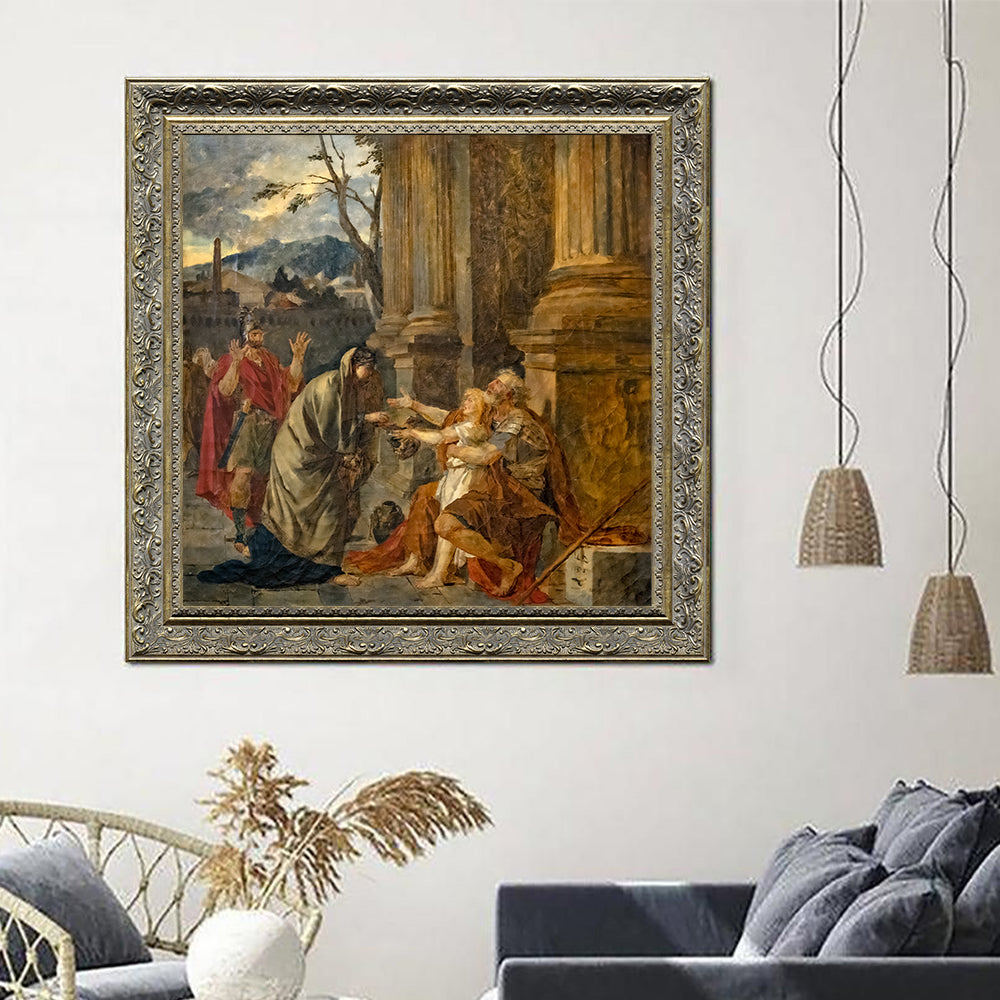 Belisarius Asking For Alms By Jacques-Louis David