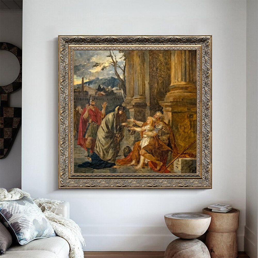 Belisarius Asking For Alms By Jacques-Louis David