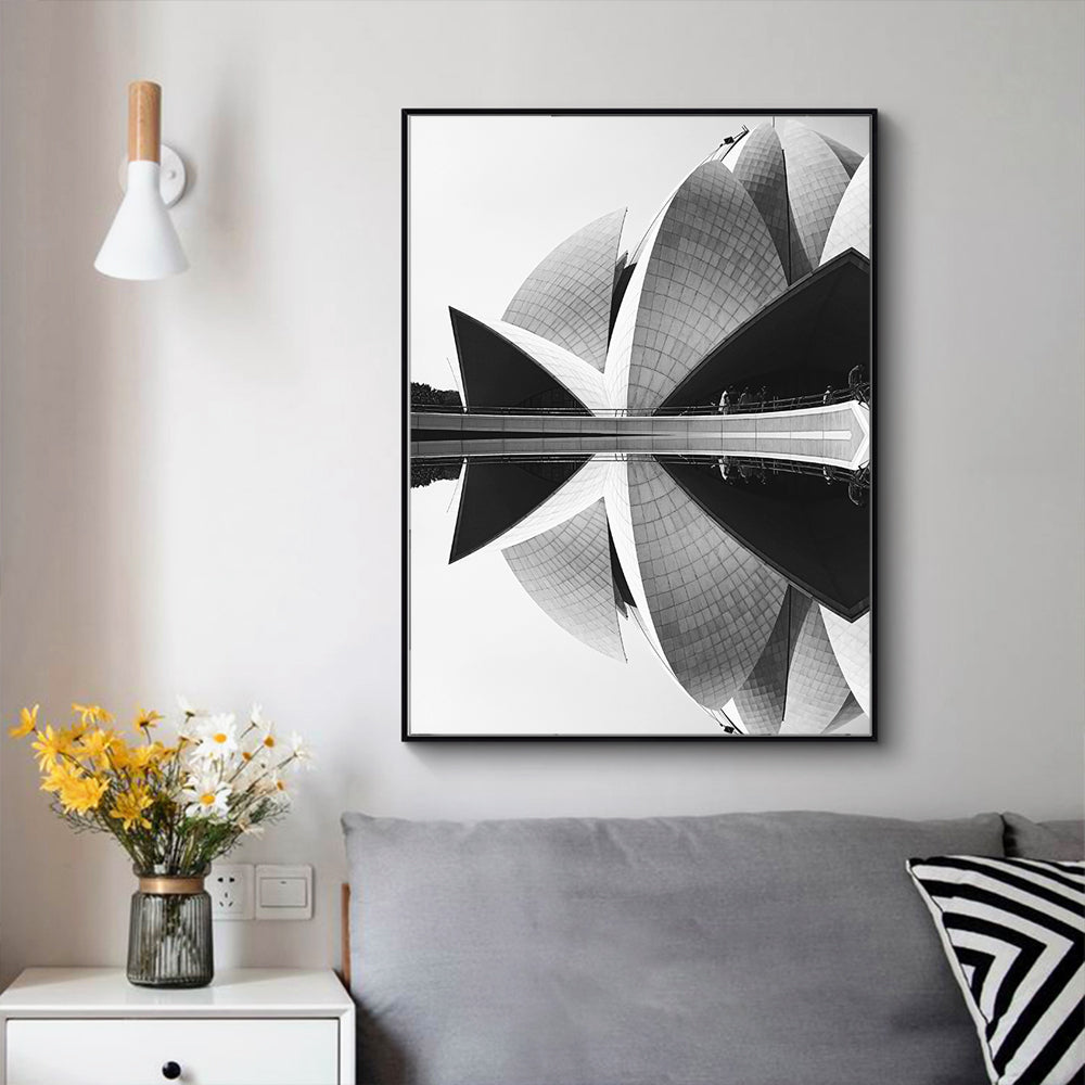 Architectural Reflection Canvas Wall Art