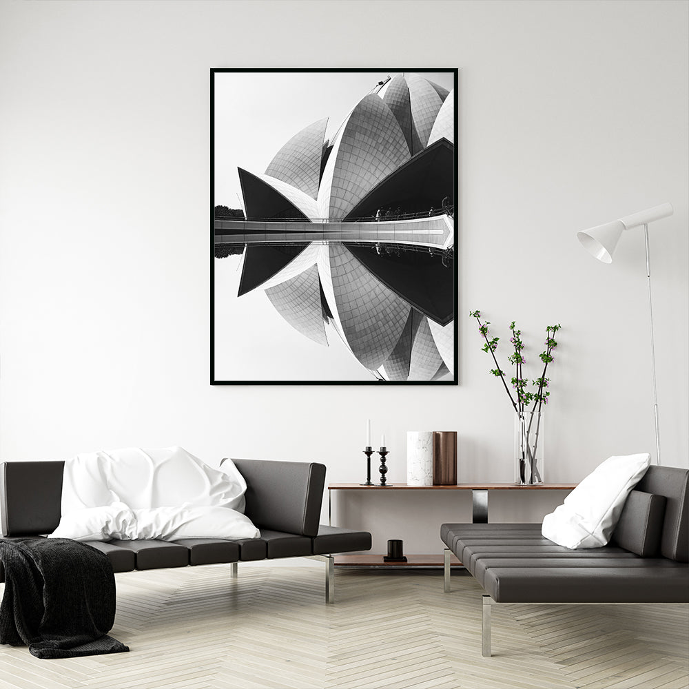 Architectural Reflection Canvas Wall Art