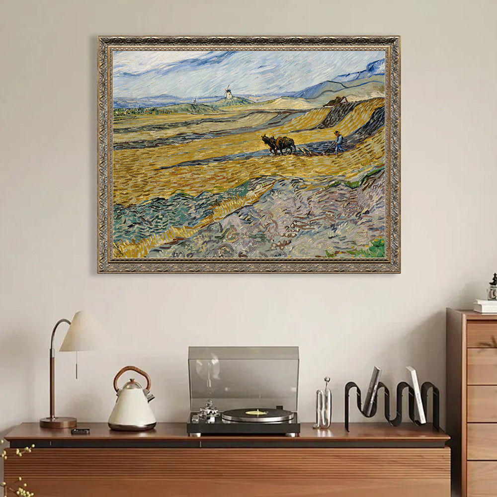 Vincent Van Gogh's "Enclosed Field with Ploughman"