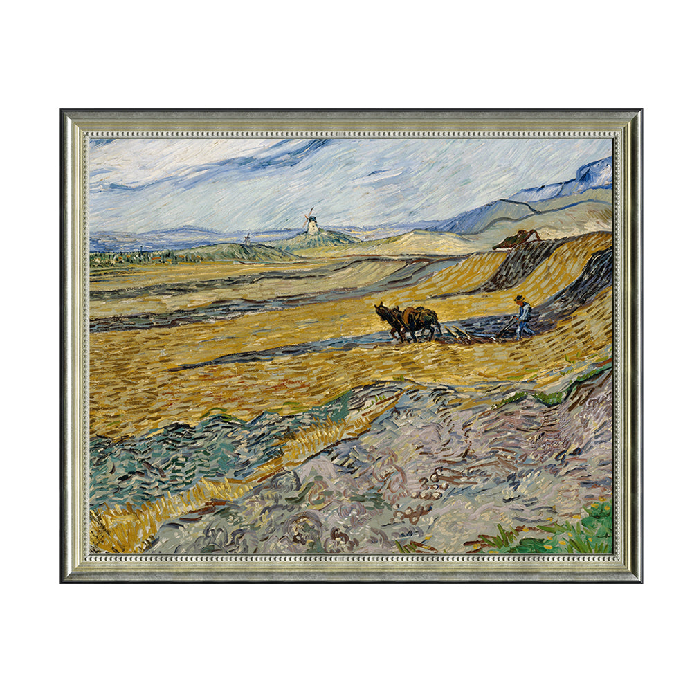 Vincent Van Gogh's "Enclosed Field with Ploughman"