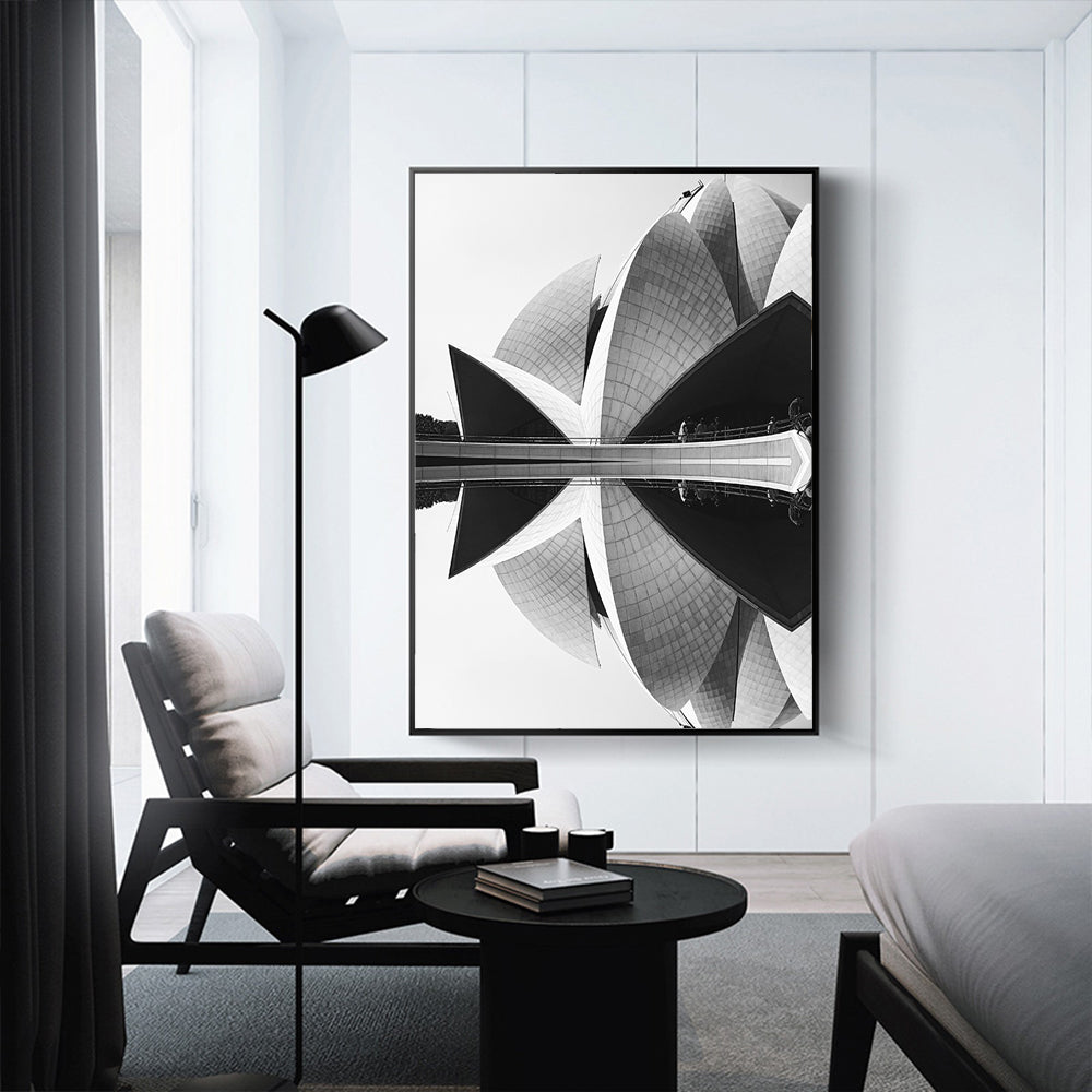 Architectural Reflection Canvas Wall Art