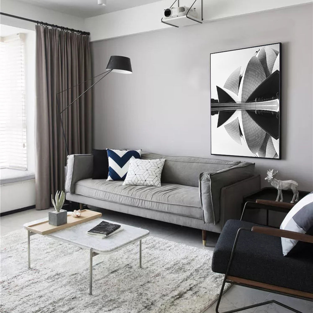 Architectural Reflection Canvas Wall Art