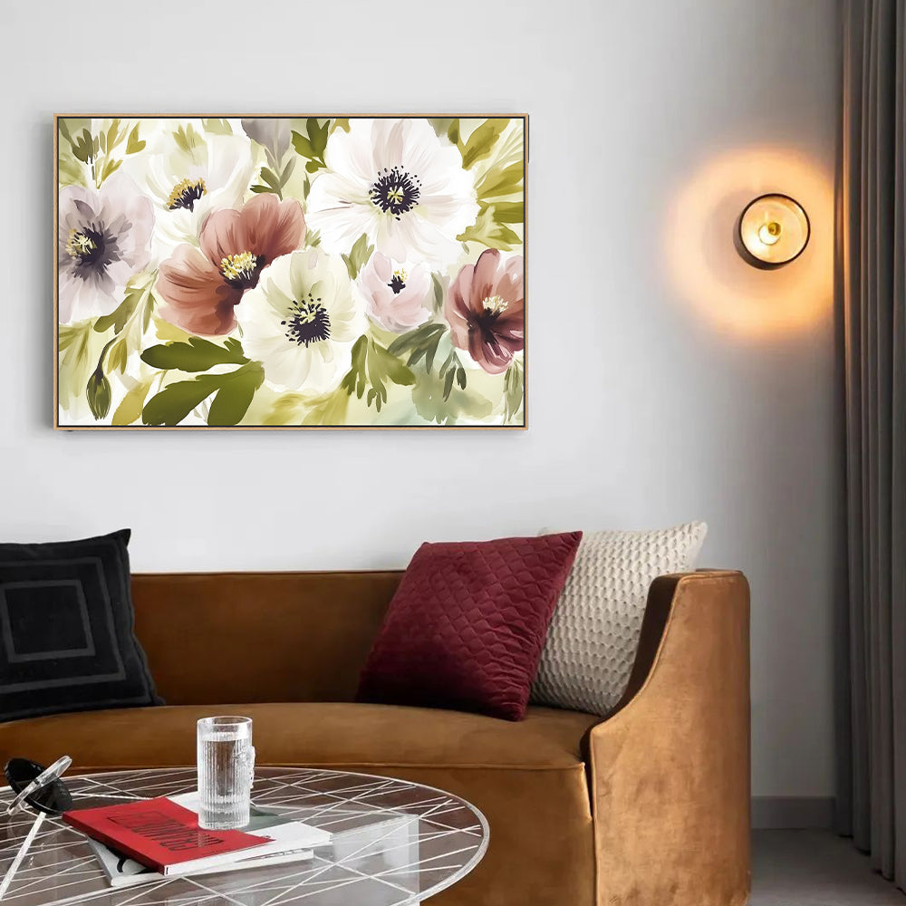 Floral Canvas Wall Art - Elegant and Vibrant