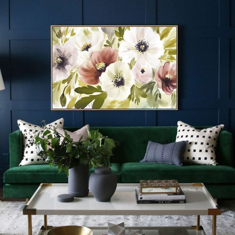 Floral Canvas Wall Art - Elegant and Vibrant