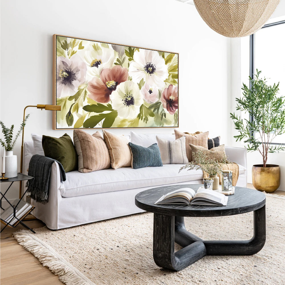 Floral Canvas Wall Art - Elegant and Vibrant
