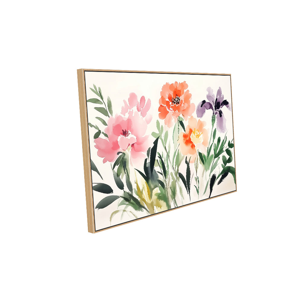 Watercolor Floral Canvas Wall Art