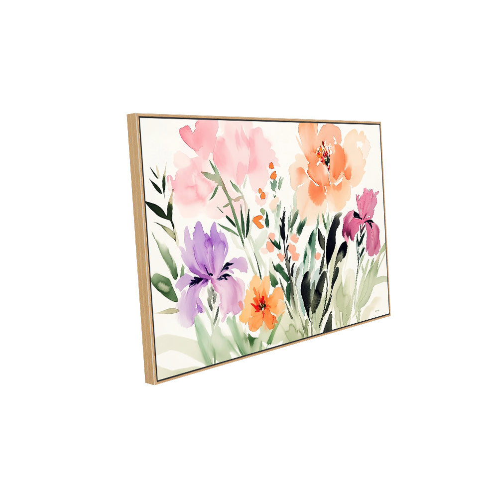 Floral Escape Vibrant Botanical Canvas Wall Art