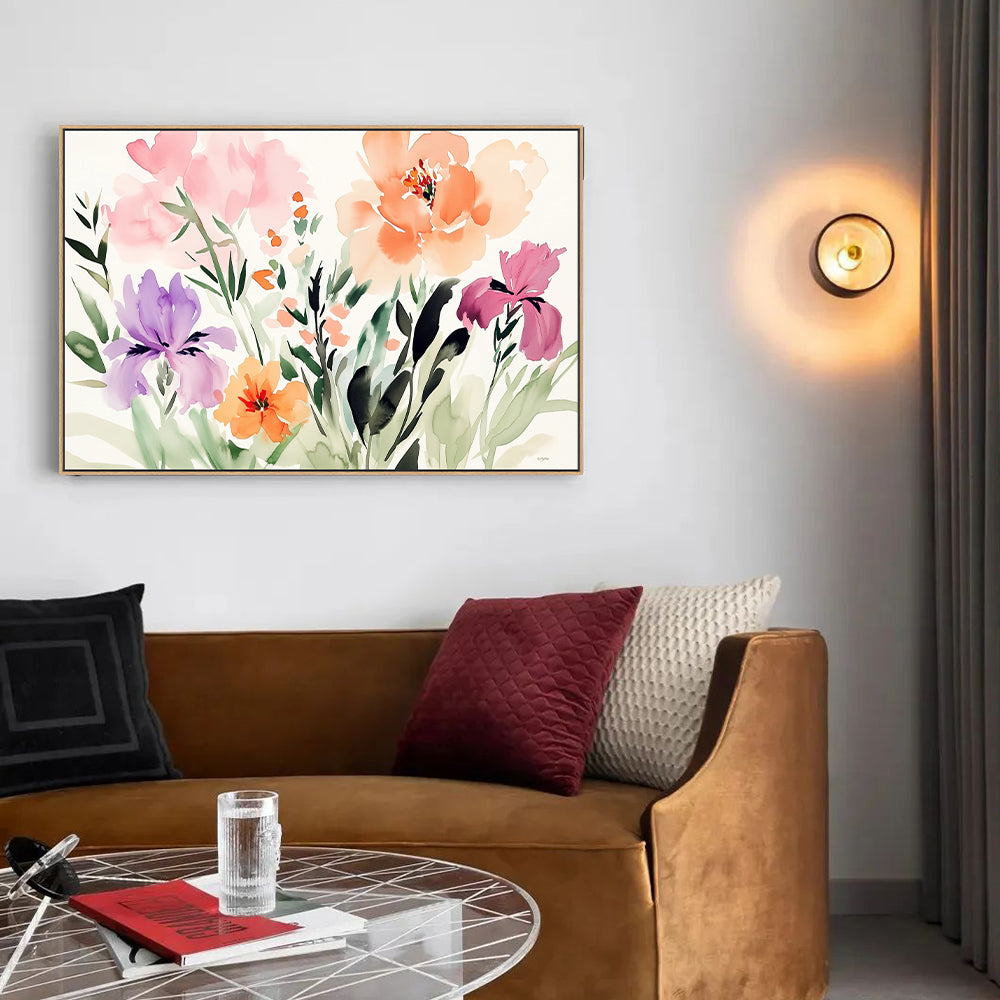 Floral Escape Vibrant Botanical Canvas Wall Art