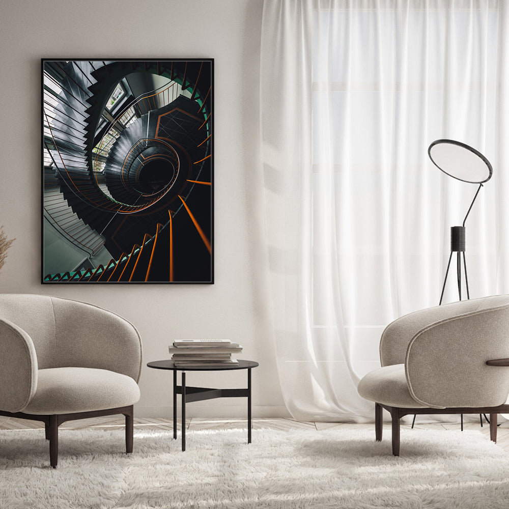 Spiral Perspective Canvas Wall Art