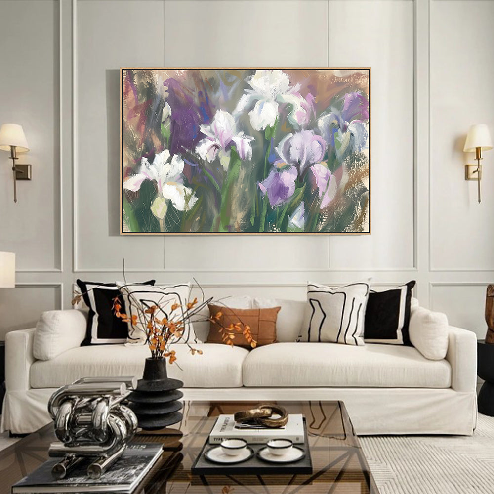 Pastel Iris Canvas Wall Art