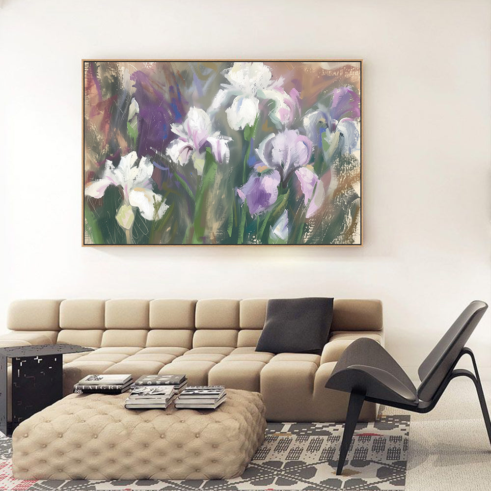 Pastel Iris Canvas Wall Art