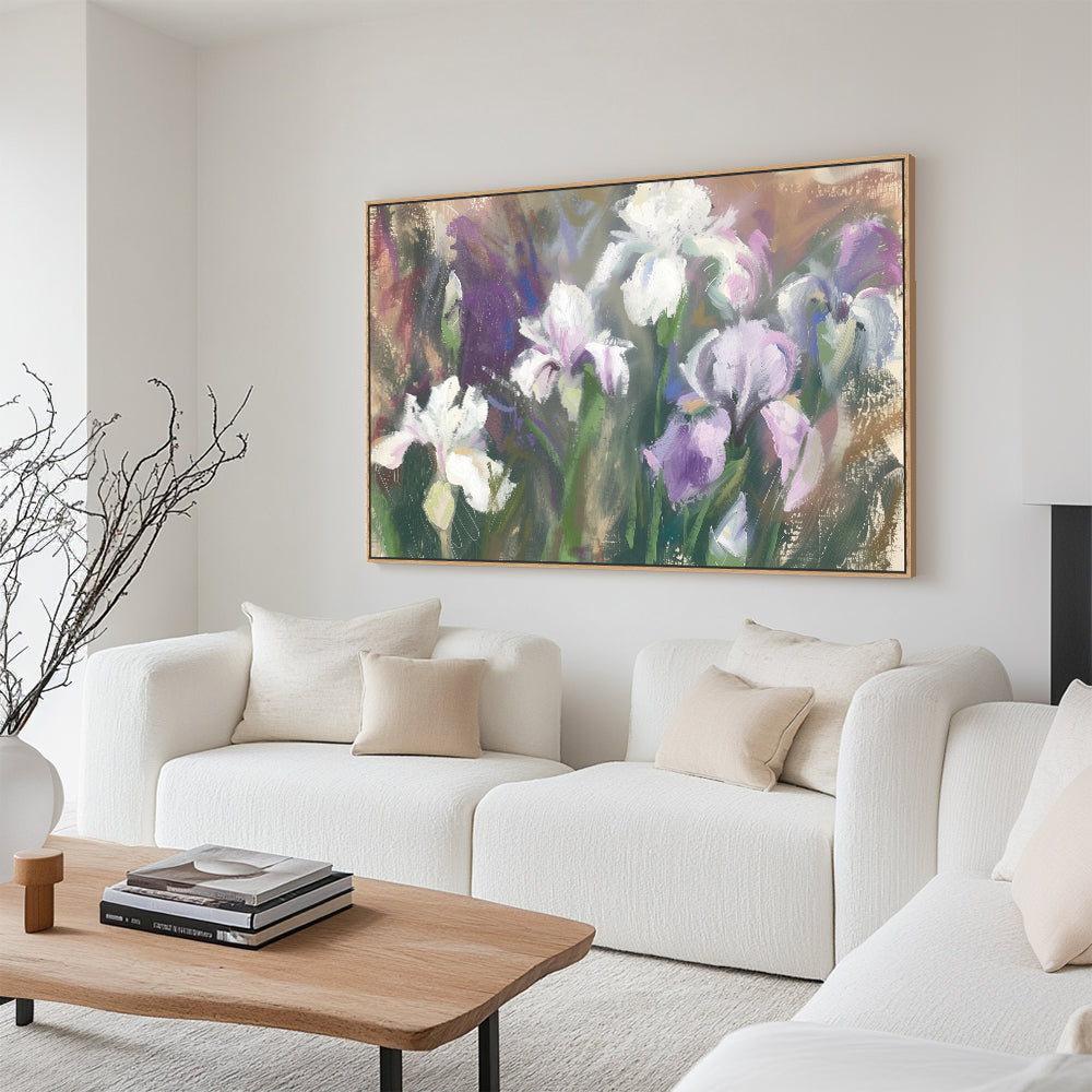 Pastel Iris Canvas Wall Art