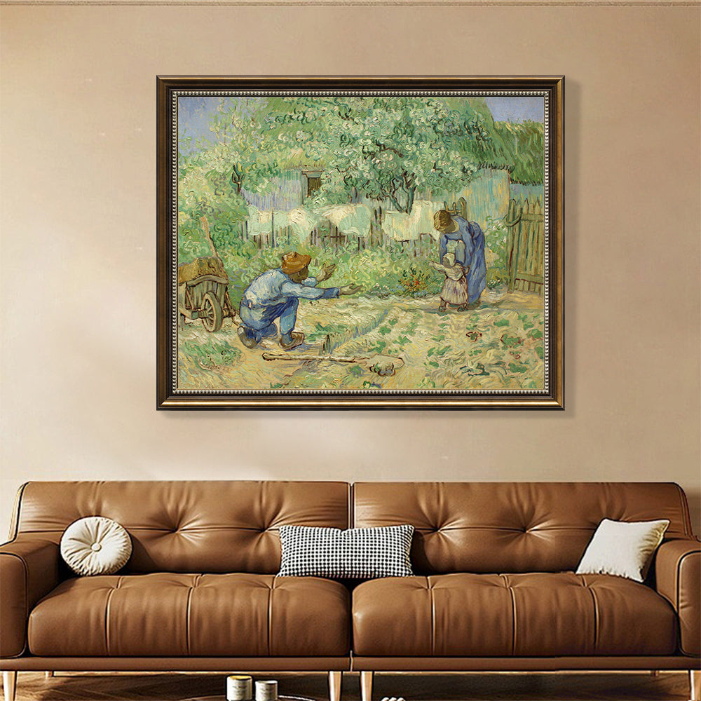 "First Steps, After Millet" By Vincent Van Gogh