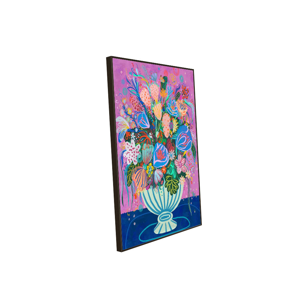 Vibrant Floral – Bold & Colorful Modern Bouquet Canvas Wall Art