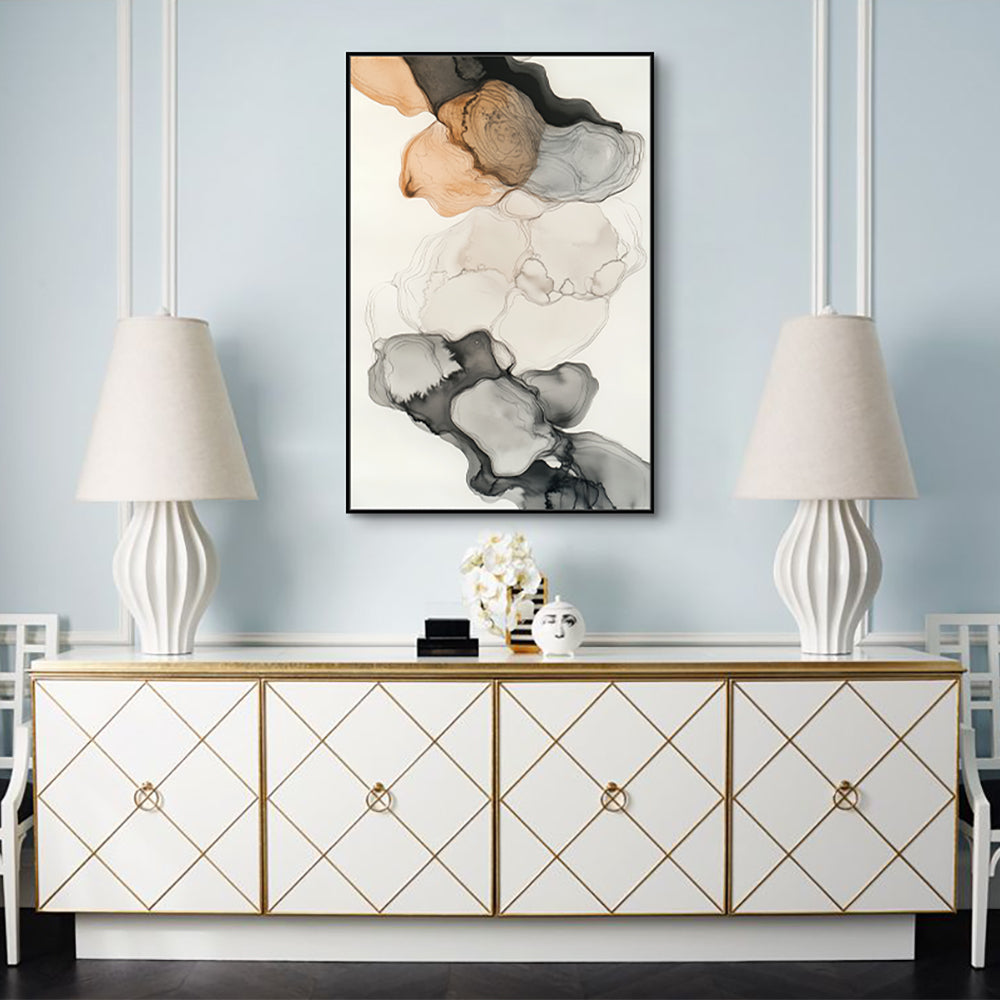 Ink Flow Canvas Wall Art