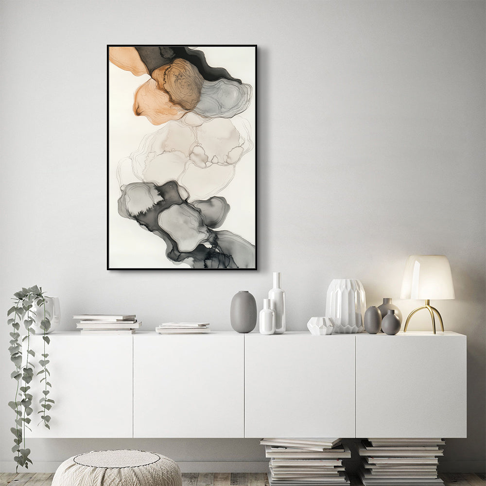 Ink Flow Canvas Wall Art