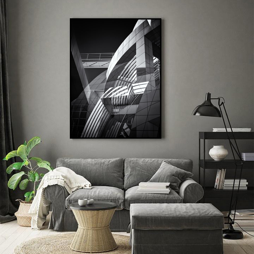 Geometric Reflections Canvas Wall Art