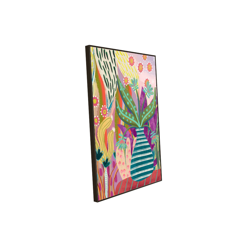 Vibrant Botanical – Lush Tropical Plant Print Canvas Wall Art