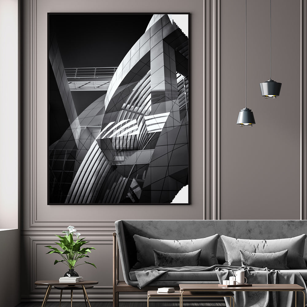 Geometric Reflections Canvas Wall Art