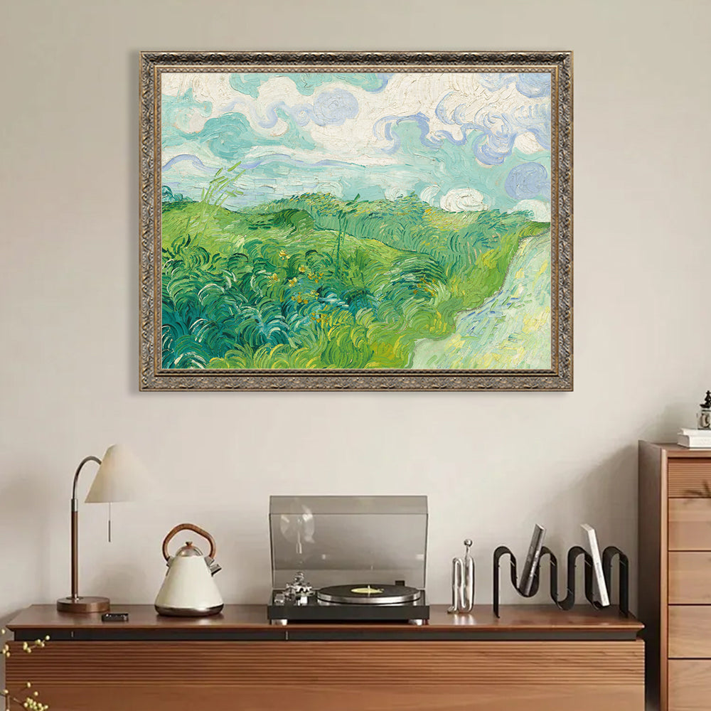 "Green Wheat Fields, Auvers" By Vincent Van Gogh