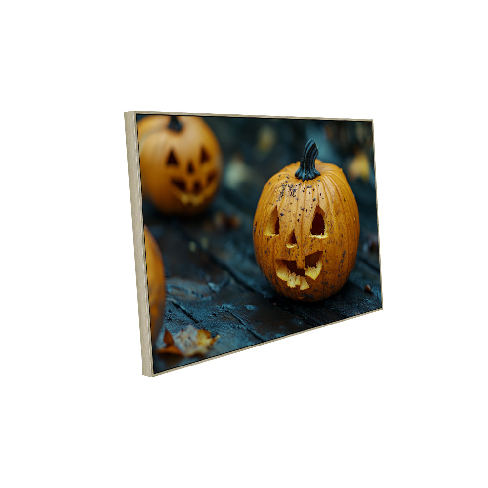 Spooky Jack-O’-Lantern Canvas Wall Art