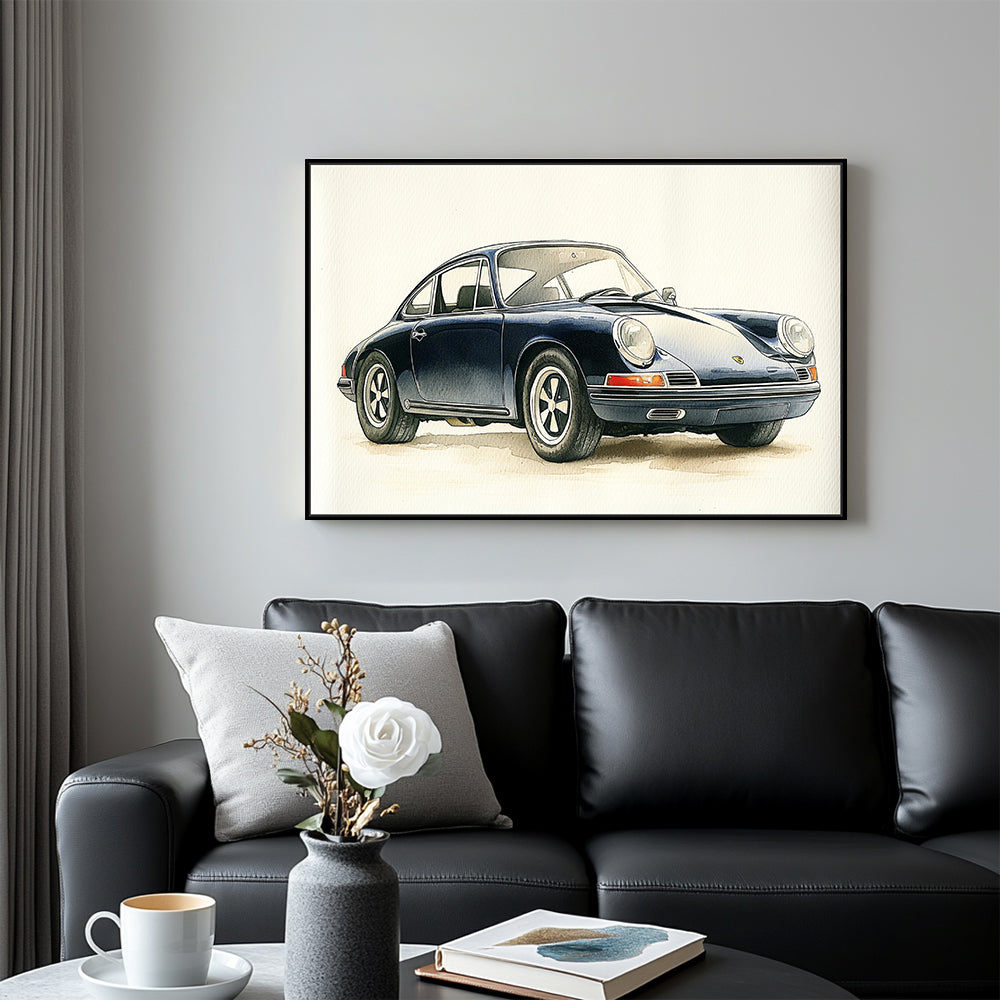 Classic Car Canvas Wall Art - Timeless Elegance