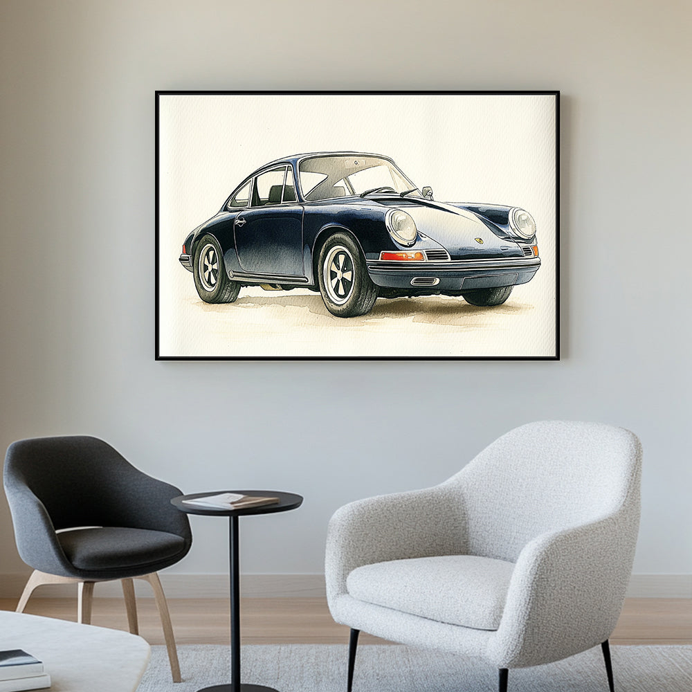 Classic Car Canvas Wall Art - Timeless Elegance