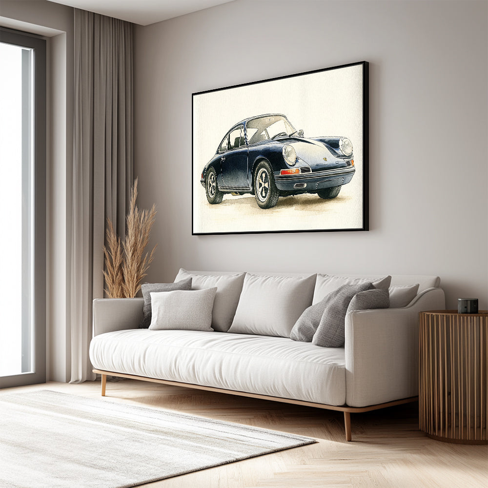 Classic Car Canvas Wall Art - Timeless Elegance