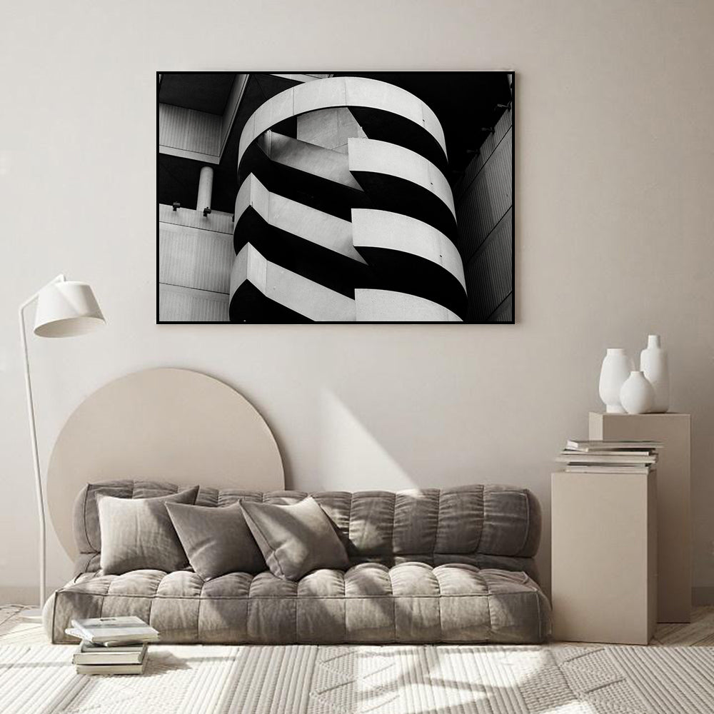 Modern Spiral Flow Canvas Wall Art
