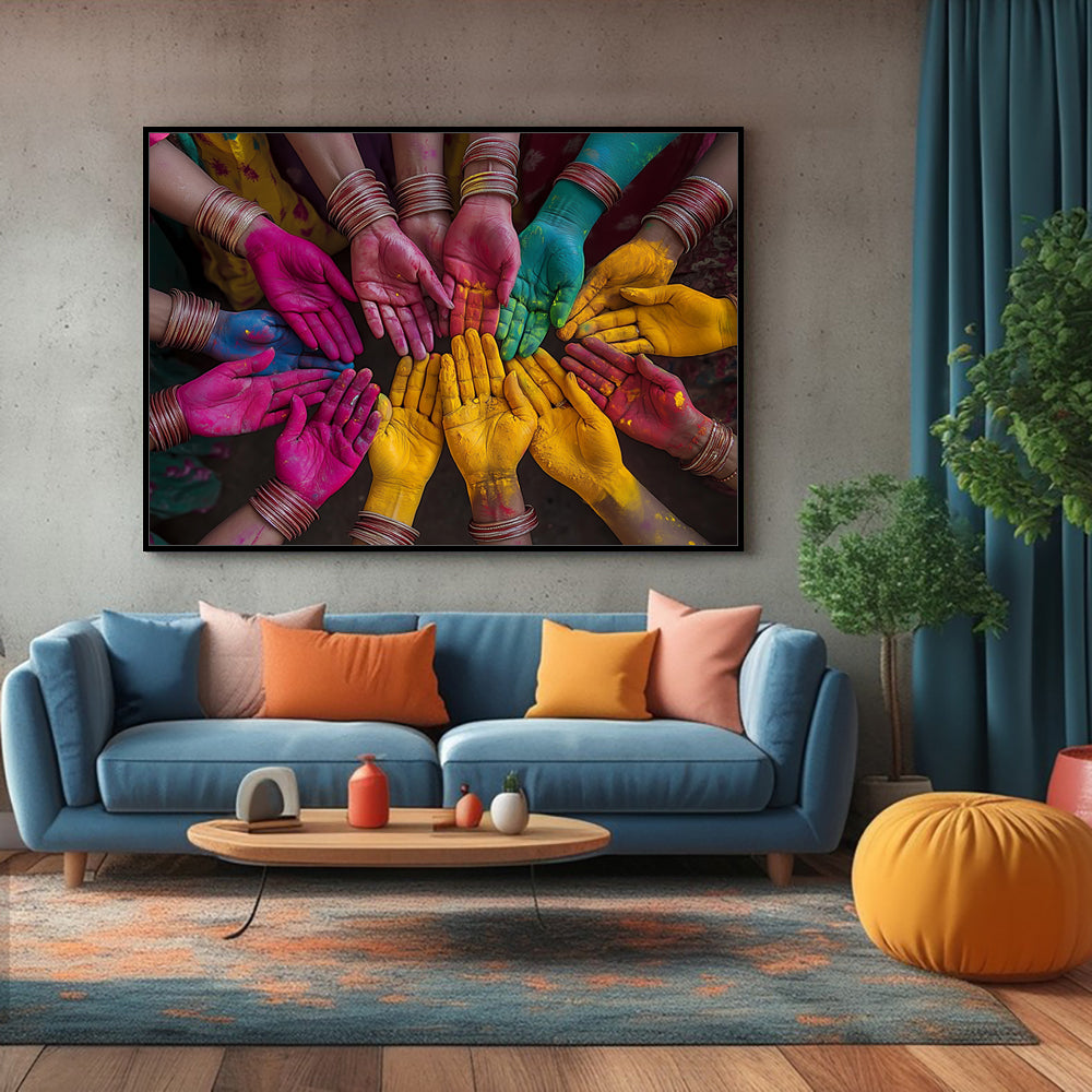 "Celebration of Colors"- Canvas Wall Art