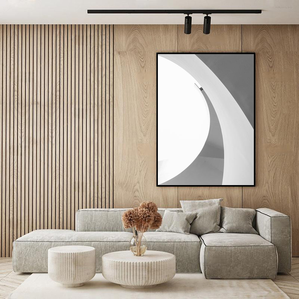 Minimalist Curved Architecture Canvas Wall Art