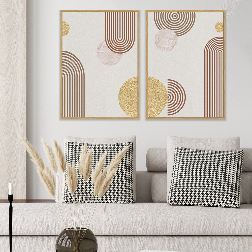 Geometric Abstract Canvas Wall Art