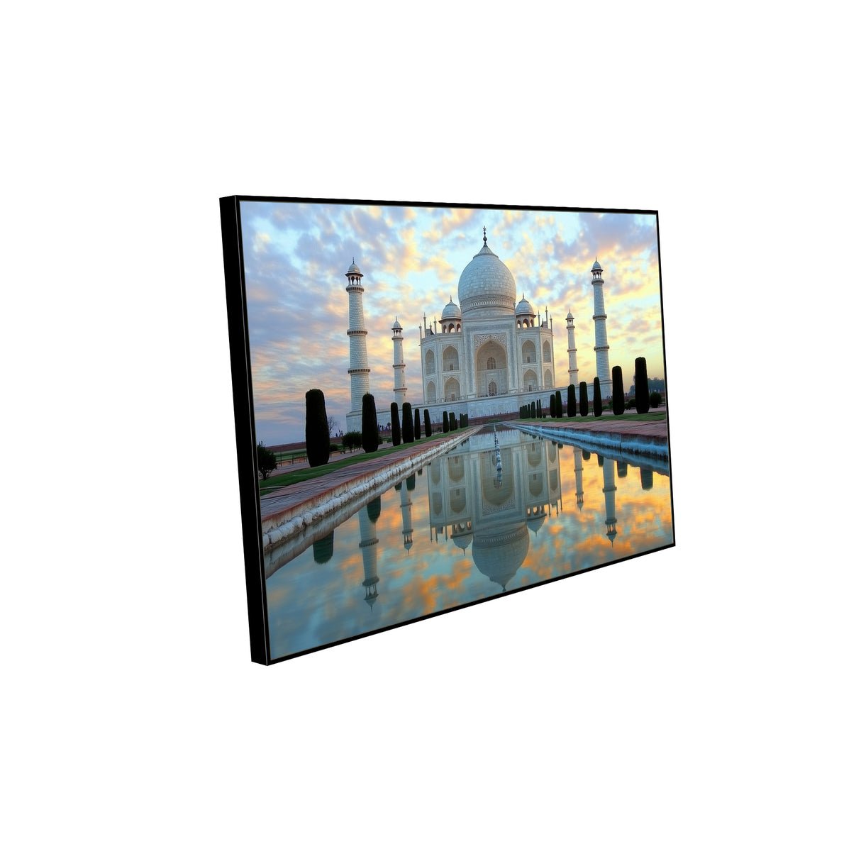 Taj Mahal Reflection Canvas Wall Art