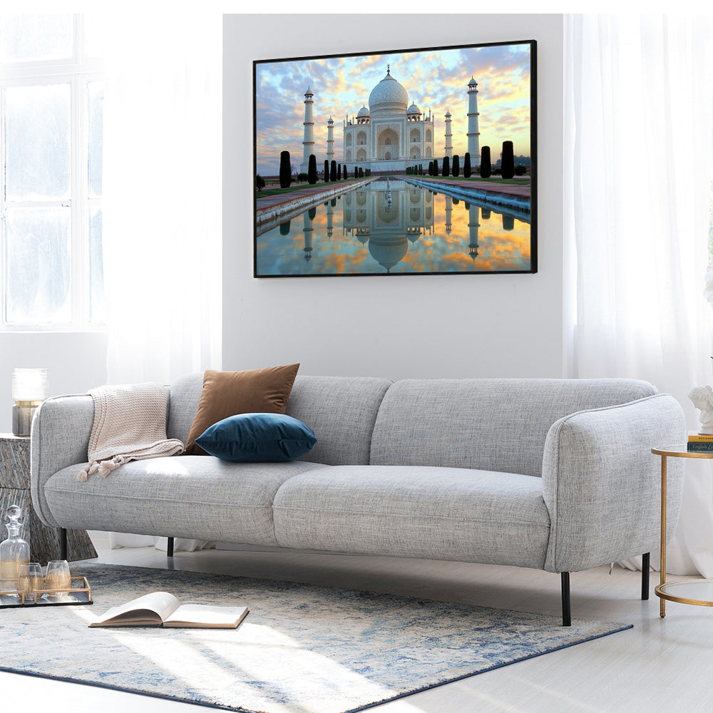 Taj Mahal Reflection Canvas Wall Art