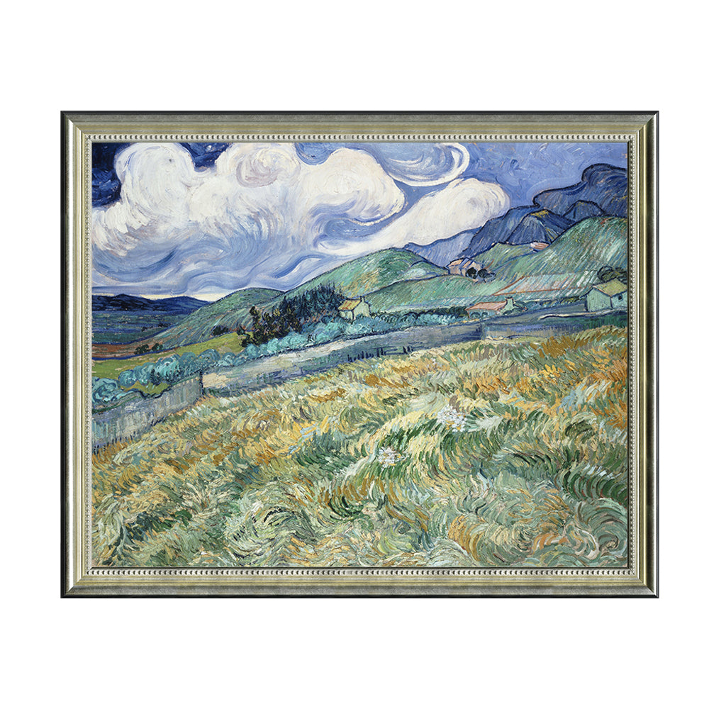 Vincent Van Gogh's "Mountainous Landscape Behind Saint-Paul Hospital"