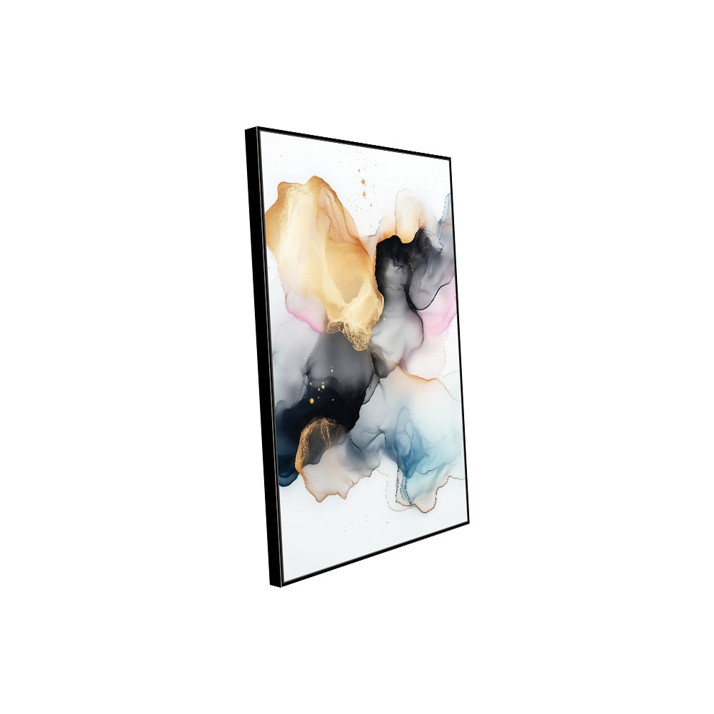Ethereal Flow: Ink Canvas Wall Art