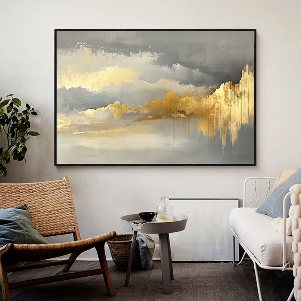 Golden Horizon Canvas Wall Art