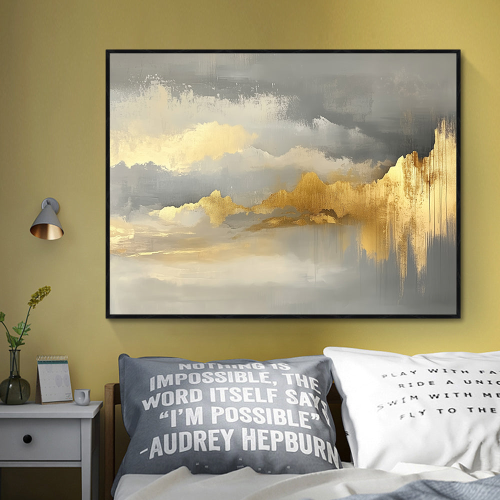 Golden Horizon Canvas Wall Art