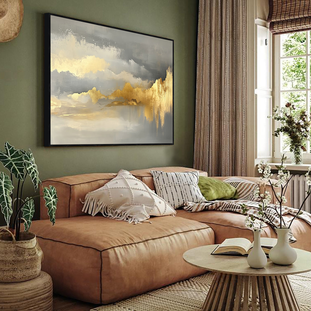 Golden Horizon Canvas Wall Art
