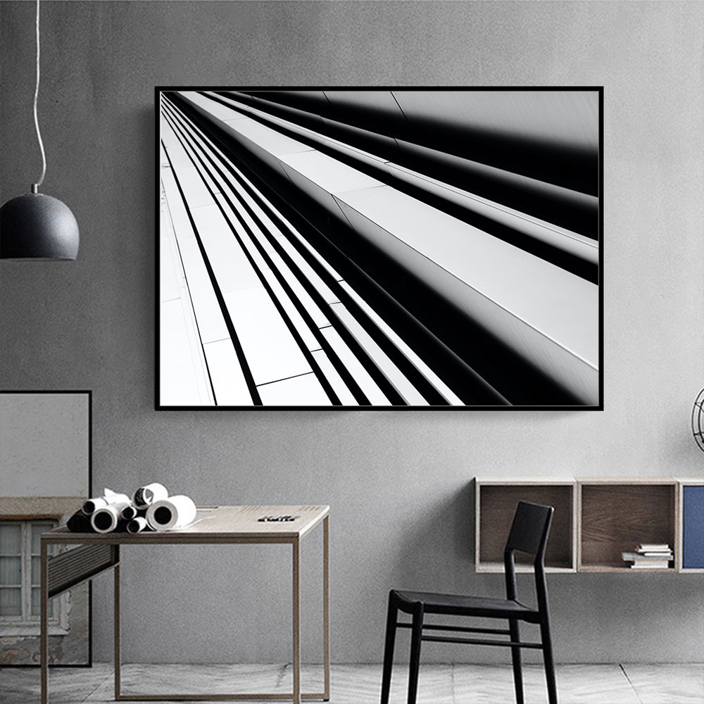 Abstract Linear Canvas Wall Art